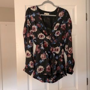 Floral Wrap Romper